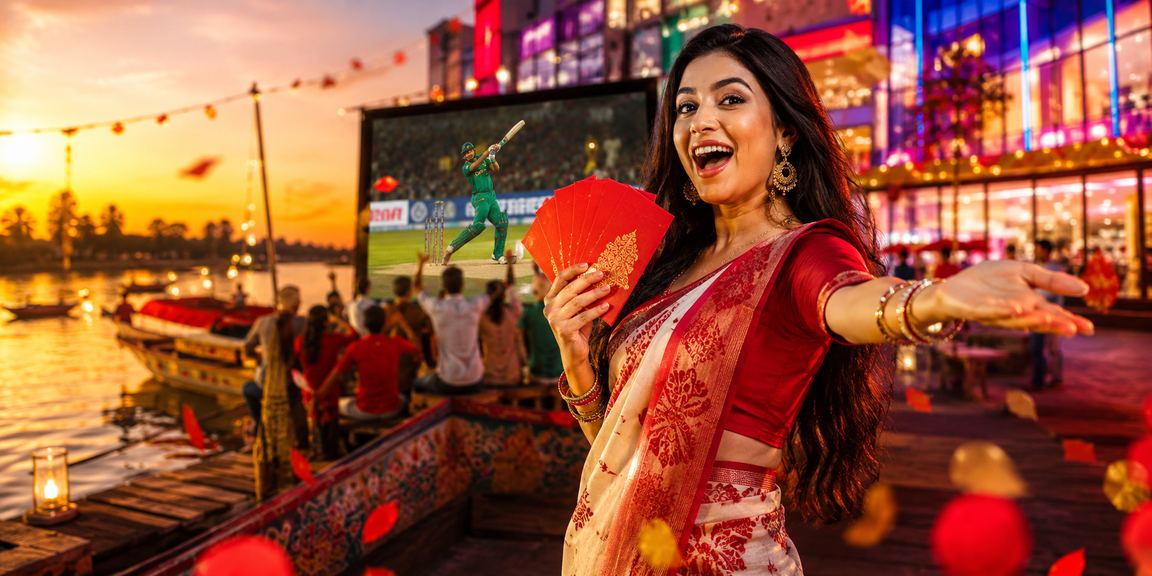 বগুড়ায় পহেলা বৈশাখ উৎসবে ক্রিকেট বেটিং উপভোগ করছেন একজন হাই রোলার ব্যবহারকারী