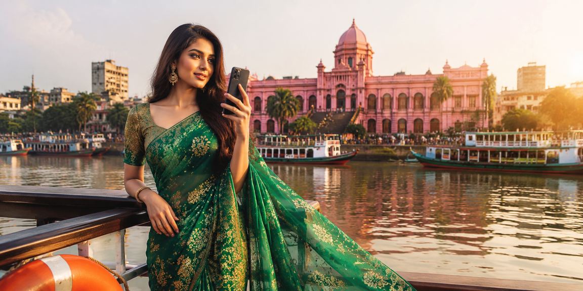 ঢাকায় শাড়ি পরা নারী মোবাইলে gk9 প্ল্যাটফর্মে লগইন করছেন — ব্যক্তিগত তথ্য সুরক্ষা নীতি