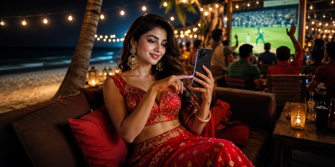 সেন্ট মার্টিনের সৈকতে প্রিমিয়াম ক্রিকেট বেটিং উপভোগ করছেন একজন হাই রোলার — gk9